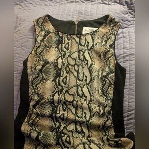 Joseph Ribkoff pencil dress black & brown